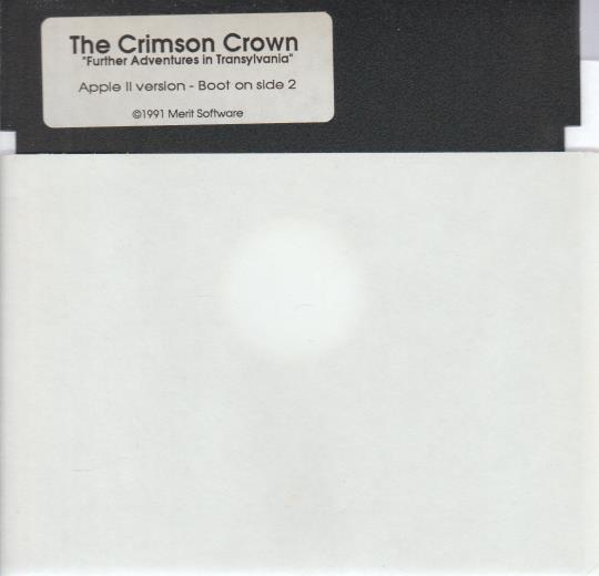 The Crimson Crown: Further Adventures In Transylvania APPLE II FLOPPY text game!