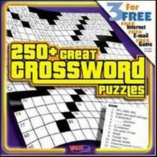 250+ Great Crossword Puzzles PC CD solve letter challenge smart word brain game!