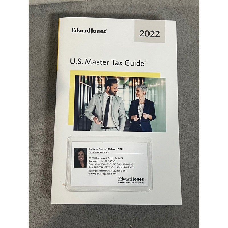 2022 US Master Tax Guide Edward Jones Wolters Kluwer 105th Edition