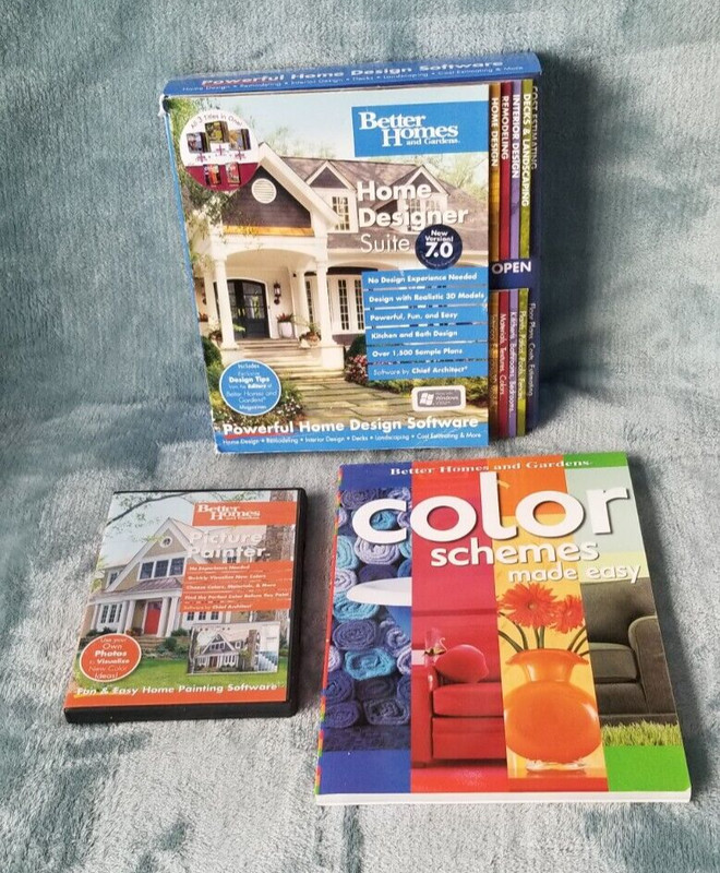 Better Homes & Garden Home Designer Suite 7.0 KIT - SEALED w/ BONUS Disc & Book