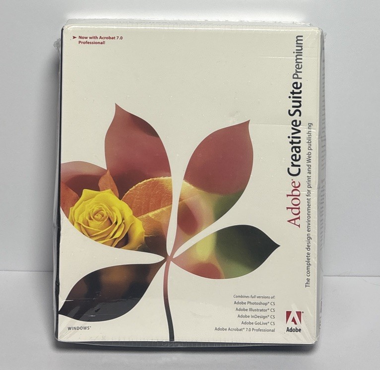 Adobe Creative Suite Premium Software Bundle Photoshop, Illustrator, 2004 Rare