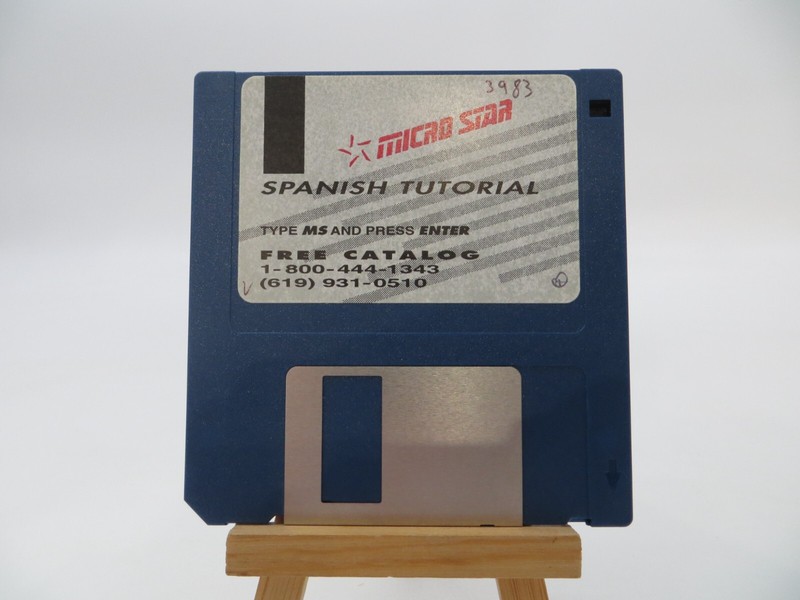 3.5″ Floppy Disk Micro Star SPANISH TUTORIAL vintage computer program disc