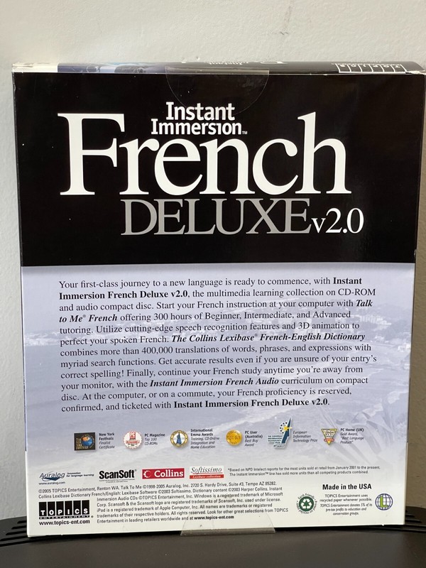 Instant Immersion Spanish Deluxe v2 by Topics Entertainment 8-Disc CD-ROM Set Ne gallery