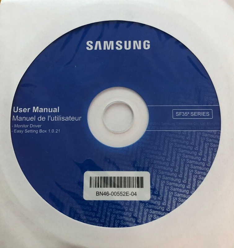 Samsung Monitor driver SF35 CD BN46-00552E-04
