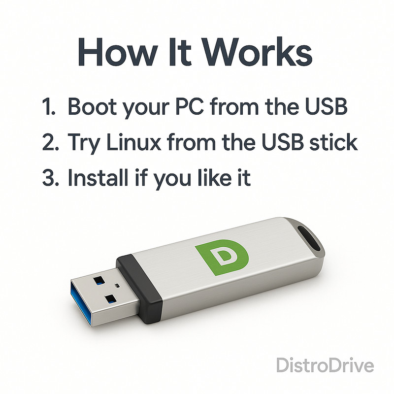 3-in-1 Linux Bootable USB Ubuntu 24.04.3 Mint 22.2 Cinnamon Zorin Revive Old PC gallery