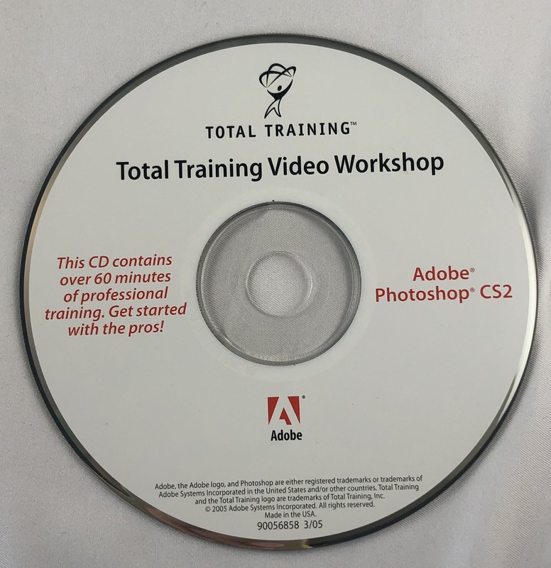 VINTAGE 2005 ADOBE PHOTOSHOP CS2 & VIDEO TRAINING DISC FOR MACINTOSH w/ SERIAL # gallery
