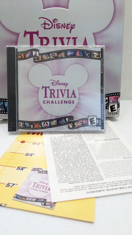Disney Trivia Challenge Windows 95 98 Mac OS 8.6 NEVER USED NIB CD software ps2 gallery