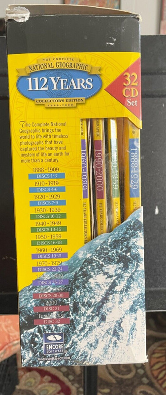 NATIONAL GEOGRAPHIC 112 Year 32 DISC CD Collectors Set 1888-2000 VG gallery