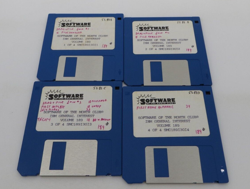 Software of the Month Club 3.5″ Floppy Disk’s Volume 189 IBM General Interest –