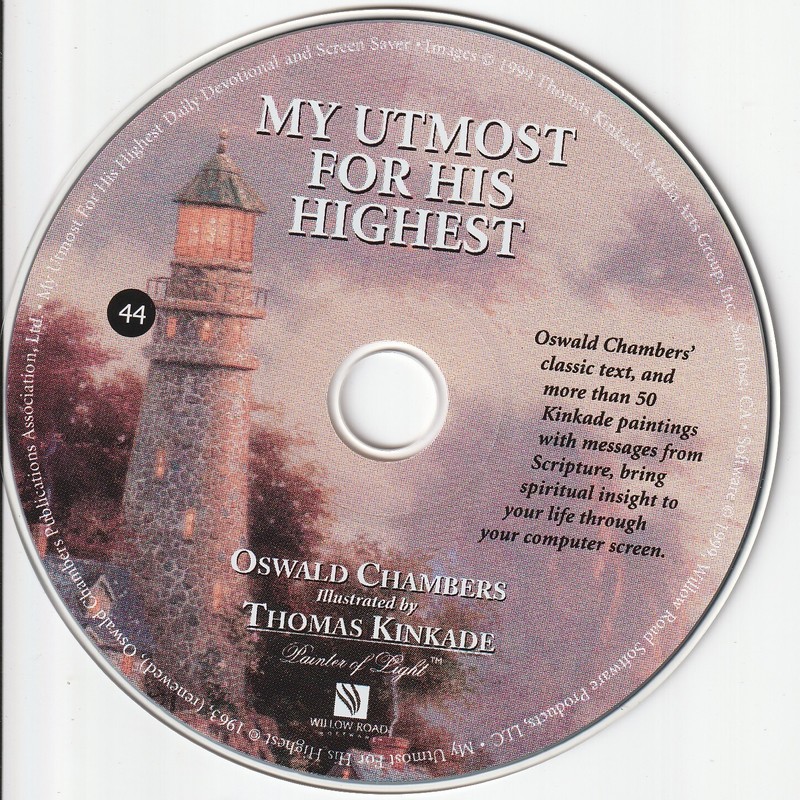 Oswald Chambers - My Utmost for His Highest CD-ROM, WIN/MAC 1999 Thomas Kinkade gallery