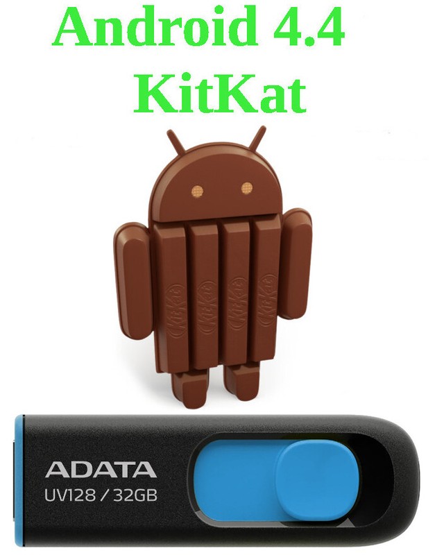 Android USB x86 4.4r4 KitKat Bootable 32 Gb Usb 3.2 Linux x86 Live Works on 64Bt