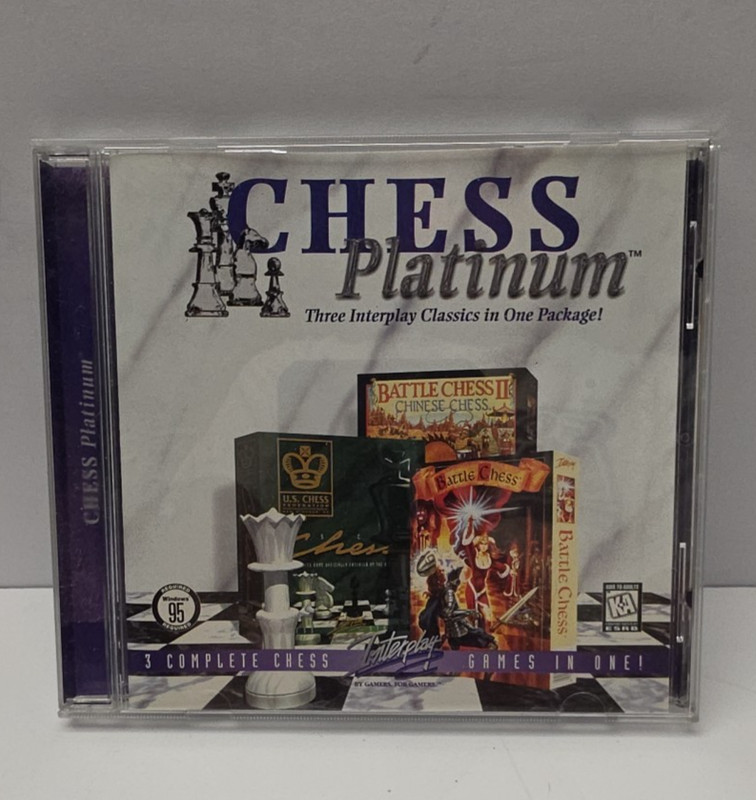 Chess Platinum 3 in 1 Battle Chess I And II PC Game CD Rom