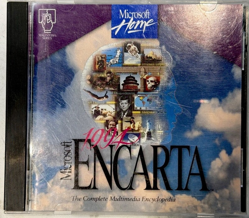Microsoft Windows Encarta 1994 Multimedia Home Encyclopedia Sealed CD Rom