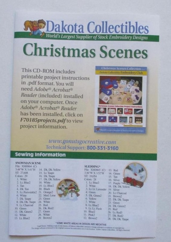 Dakota Collectibles Embroidery Club - CHRISTMAS SCENES (2004 - CD-ROM Software) gallery