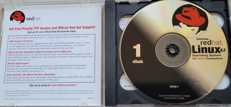 Vintage - RedHat Official Linux 6.2 for X86 Processors gallery