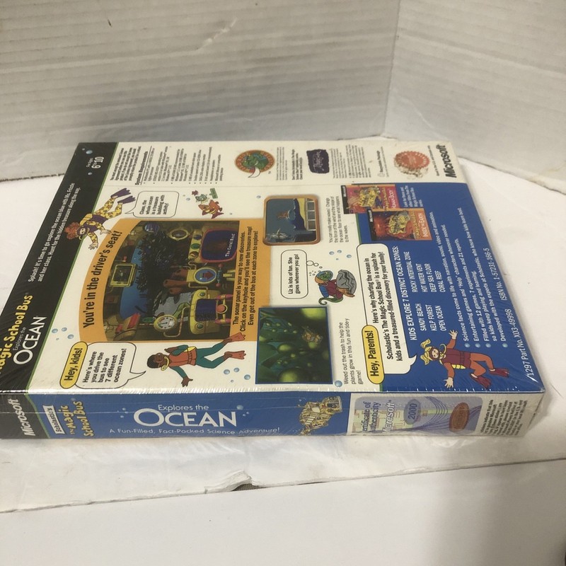 Vintage Mac OS Magic School Bus Ocean CD-Rom Microsoft Rare New Old Stock gallery