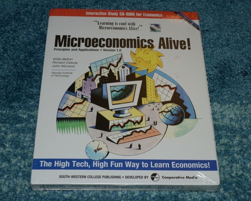 Microeconomics Alive!~CD-Rom~Windows / Macintosh~SEALED/NEW~FAST SHIPPING!!