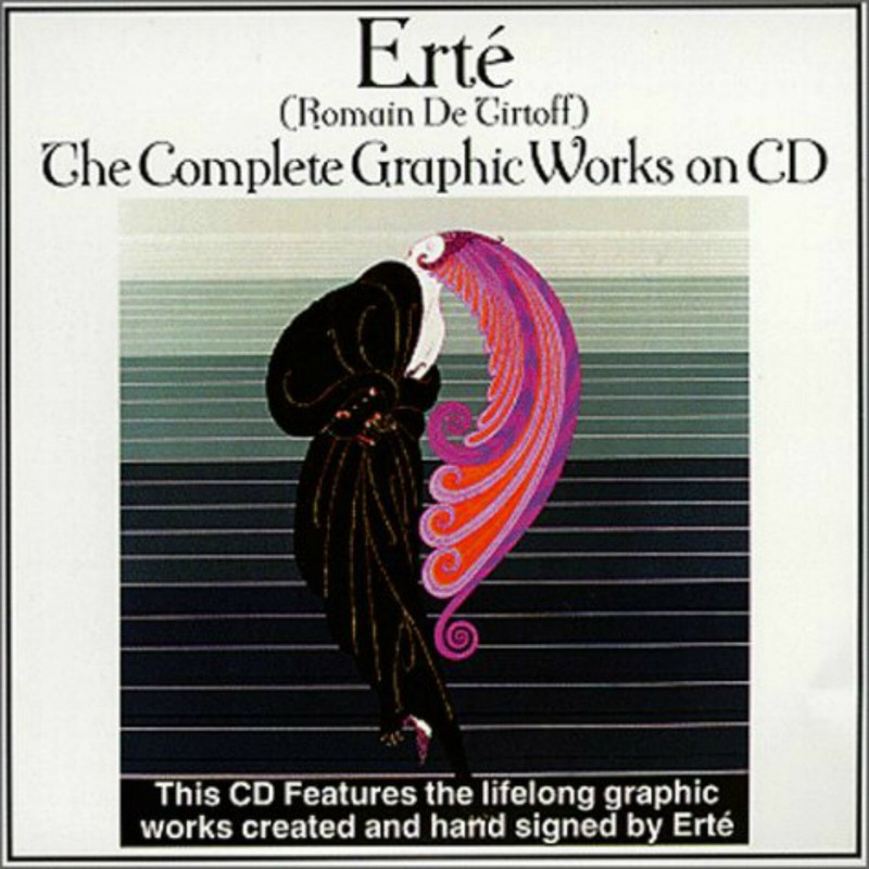 ERTE The Complete Graphic Works on CD by Sheila Schachner CD-ROM 1997