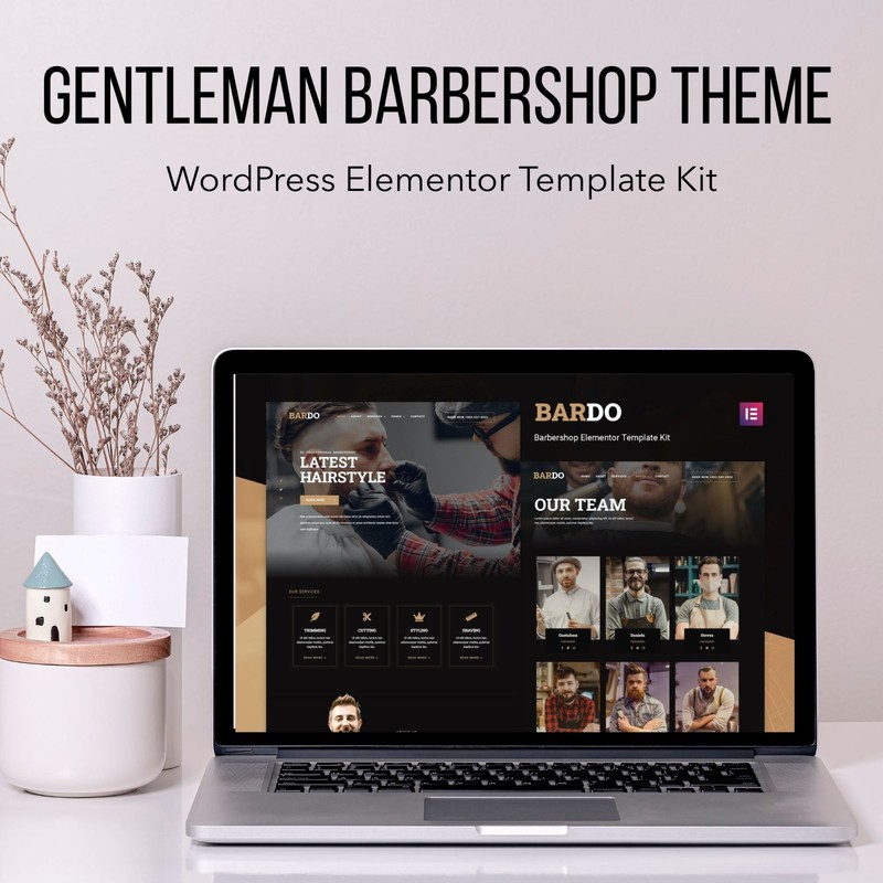 Barbershop & Men’s Salon Theme – WordPress Elementor Template Kit