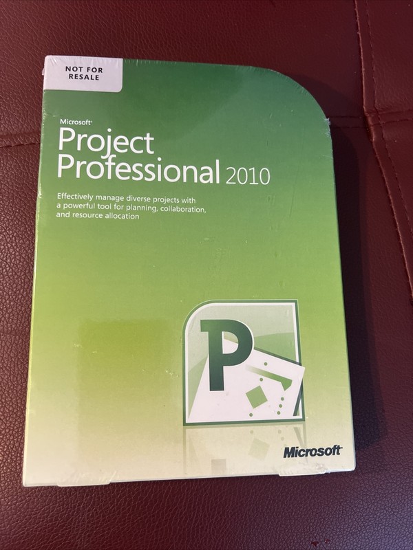 Microsoft Project Professional 2010, NFR DVD New - Sealed Box