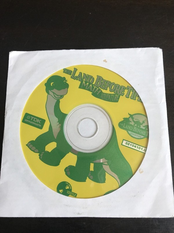 1088) The Land Before Time Math Adventure 1997 Ages 4-8 CD-ROM WIN/MAC