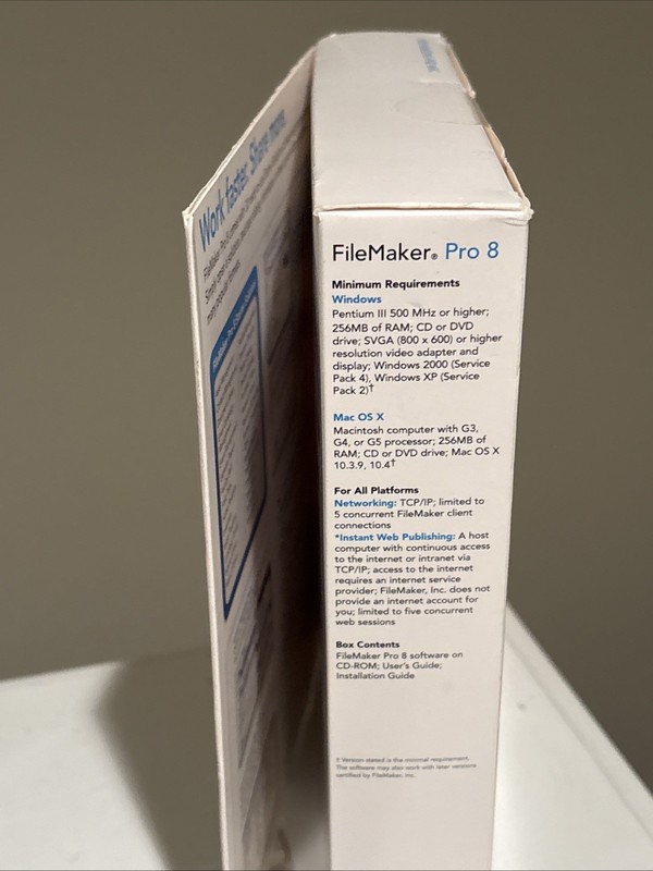 NEW FILEMAKER PRO 8 SOFTWARE & User Guide/Resource Guide FOR Windows AND MAC CIB gallery