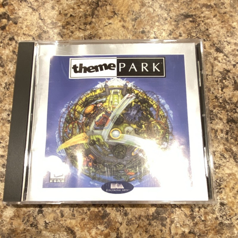 Electronic Arts Theme Park Simulation PC Game CD-ROM Windows 95/98 Jewel Case