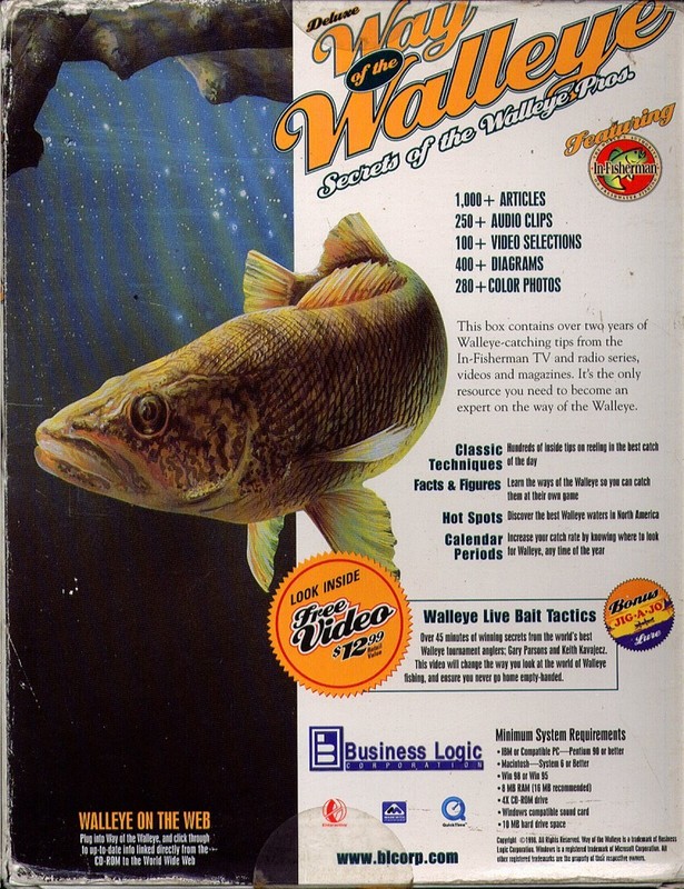 Way of the Walleye Deluxe + TWO BONUSES! CD-ROM for Win/Mac - NEW in BOX gallery