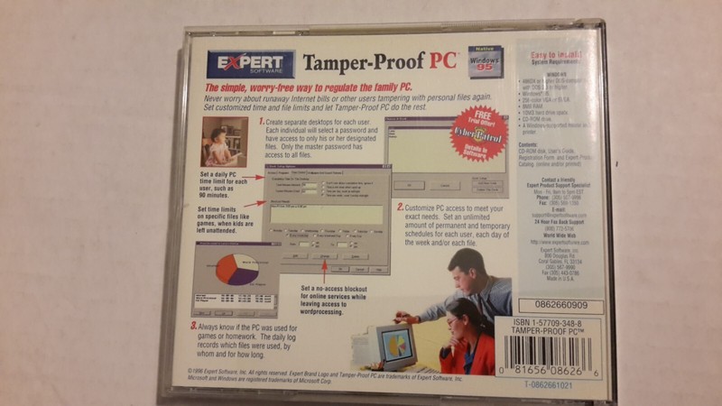 EXPERT SOFTWARE TAMPER -PROOF CD-ROM WINDOWS 95 gallery