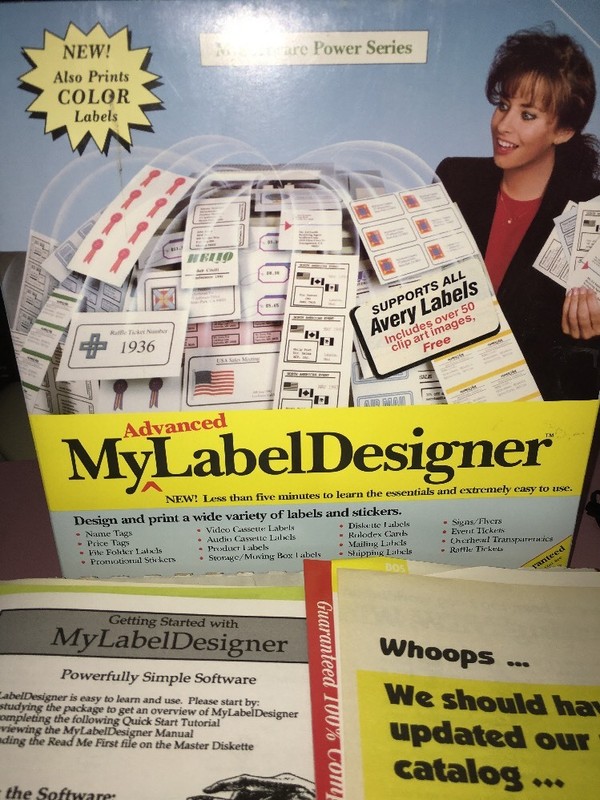 My advanced label designer Floppy Disk