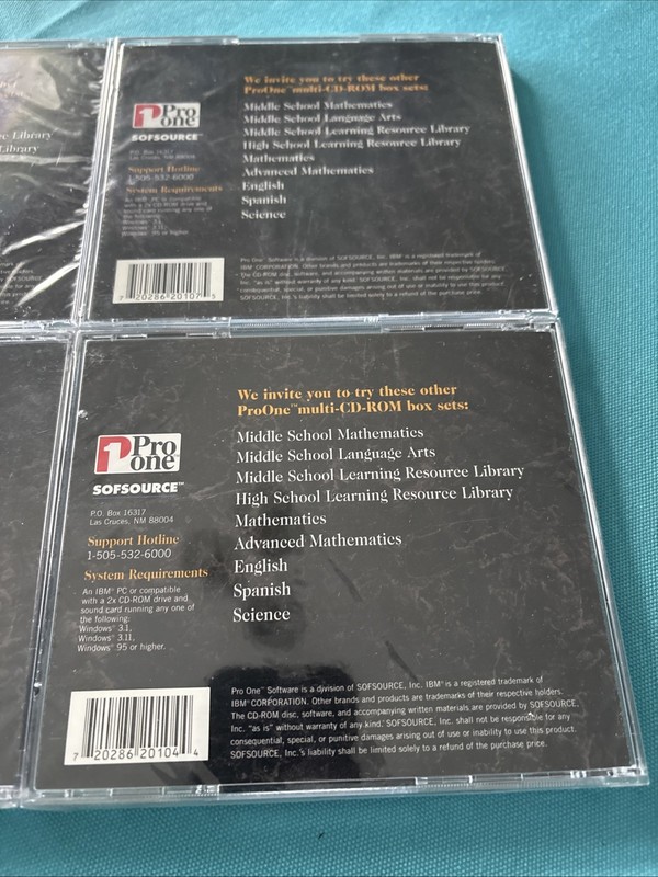 Lot Of 6 Learning Tools That Work Mathematics Calculus,trig,alg PC CD-ROM Read gallery