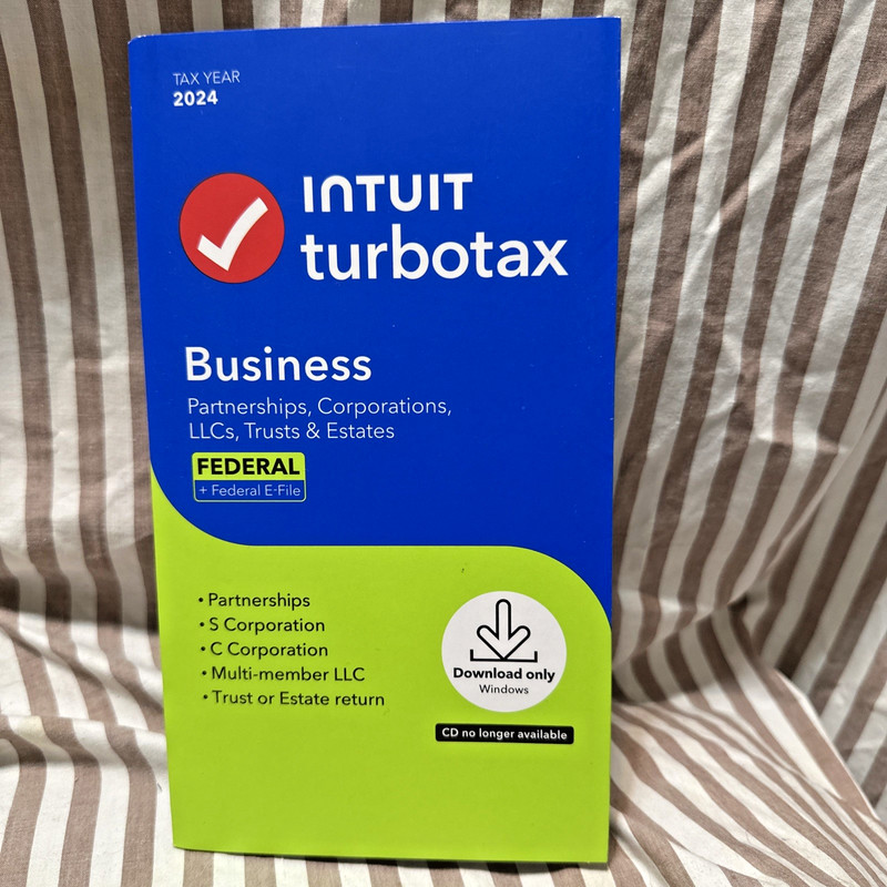 2024 Intuit Turbotax Business Partnerships Corporations Federal Windows USA