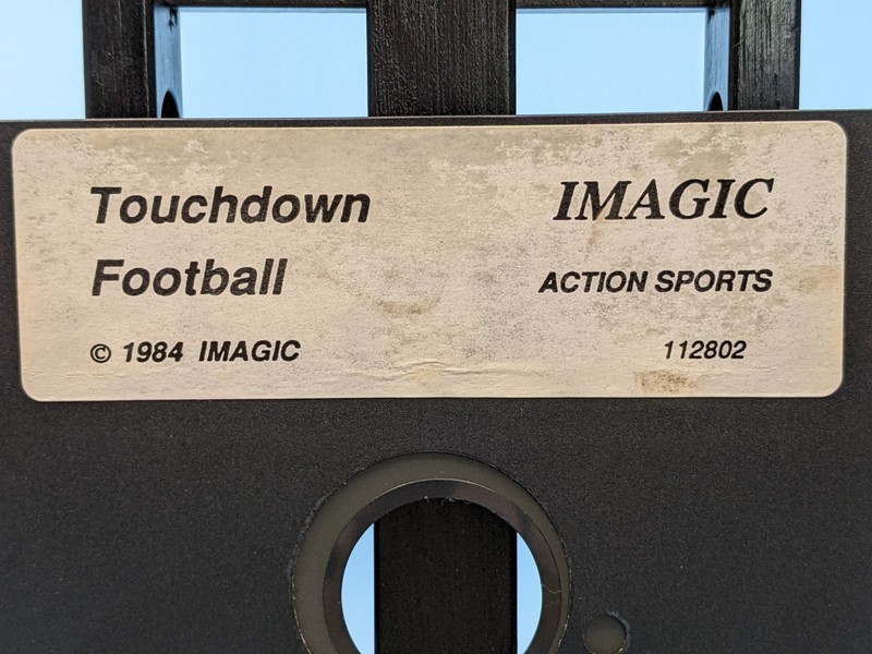 Touchdown Football Imagic 5.25 Floppy Commodore 64/128: Vintage 1984 / Untested gallery