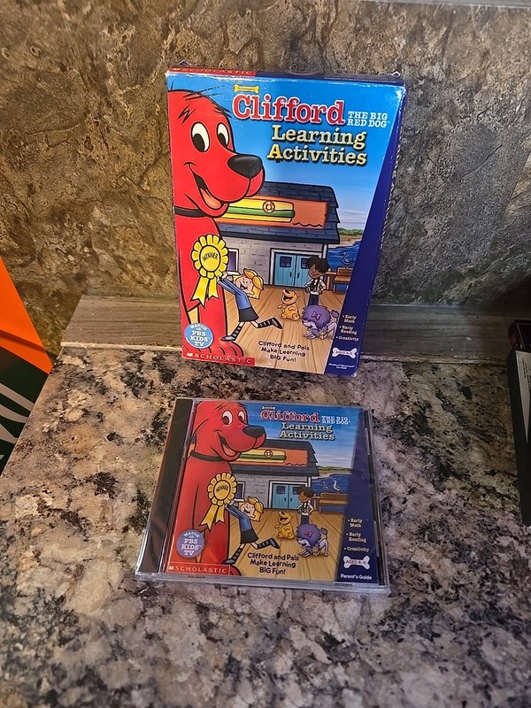 Video Game PC Clifford the Big Red Dog Learning Activities NEW In Big Box