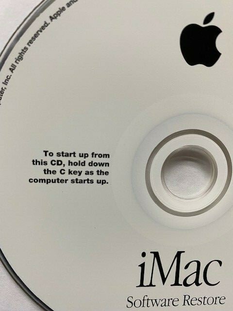 1999 Apple iMac System Software Restore SSW version 9.0 691-2463-A gallery