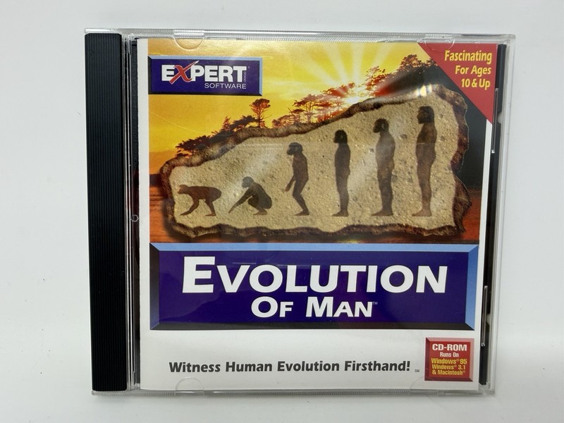 Evolution Of Man Expert Software CD-ROM Windows 95 – MINT Disc!