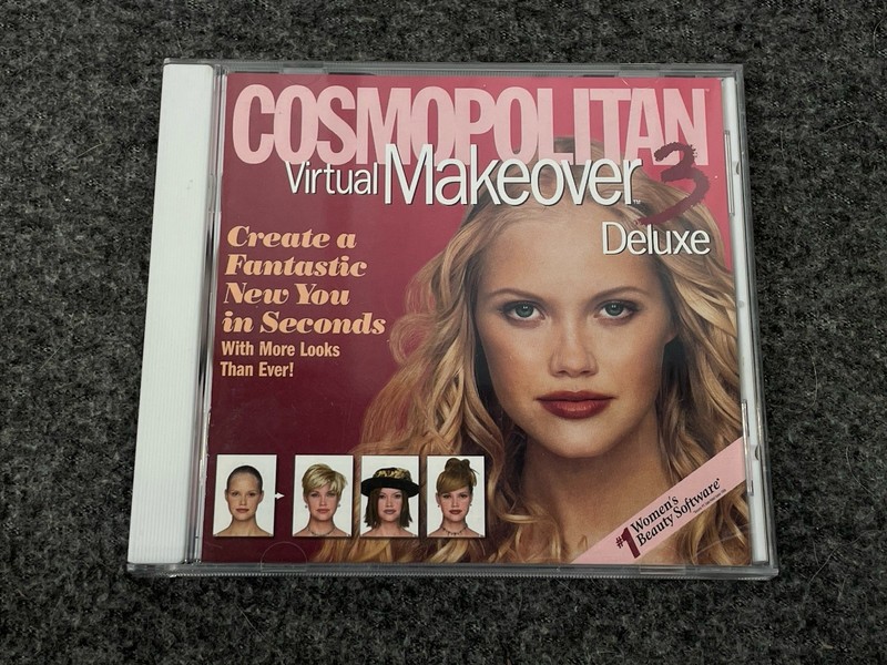 Cosmopolitan Virtual Makeover 3 Deluxe (CD-Rom, 2000) Hairstyle Makeup Mac PC