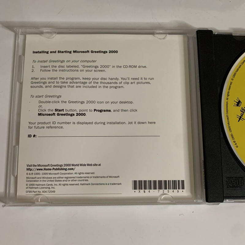 Microsoft Greetings 2000 Hallmark Collections for PC X04-72552 gallery