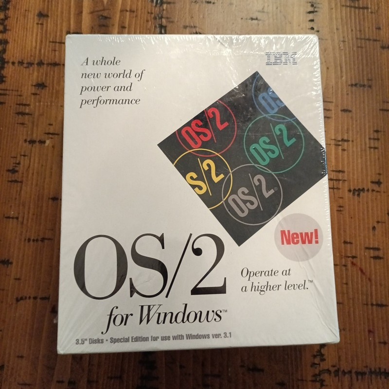 IBM OS/2 Warp for Windows Special Edition v2.1, 3.5″ disks NOS Sealed