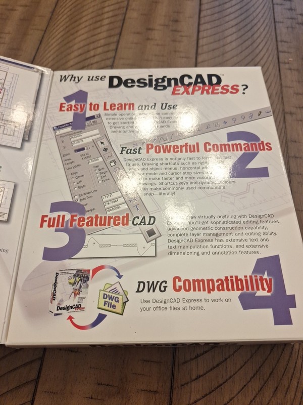 Vintage DesignCAD Express Version 14 Express. PC (Open Box) gallery
