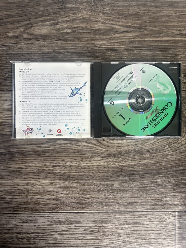 Grolier’s CornerStone Home CD-ROM Math And English Grades 3-4 Windows 95 gallery