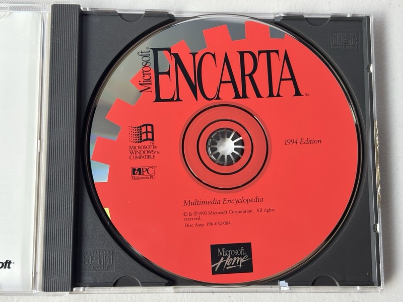 Microsoft Encarta 1994 PC Windows - Near Mint Disc! gallery