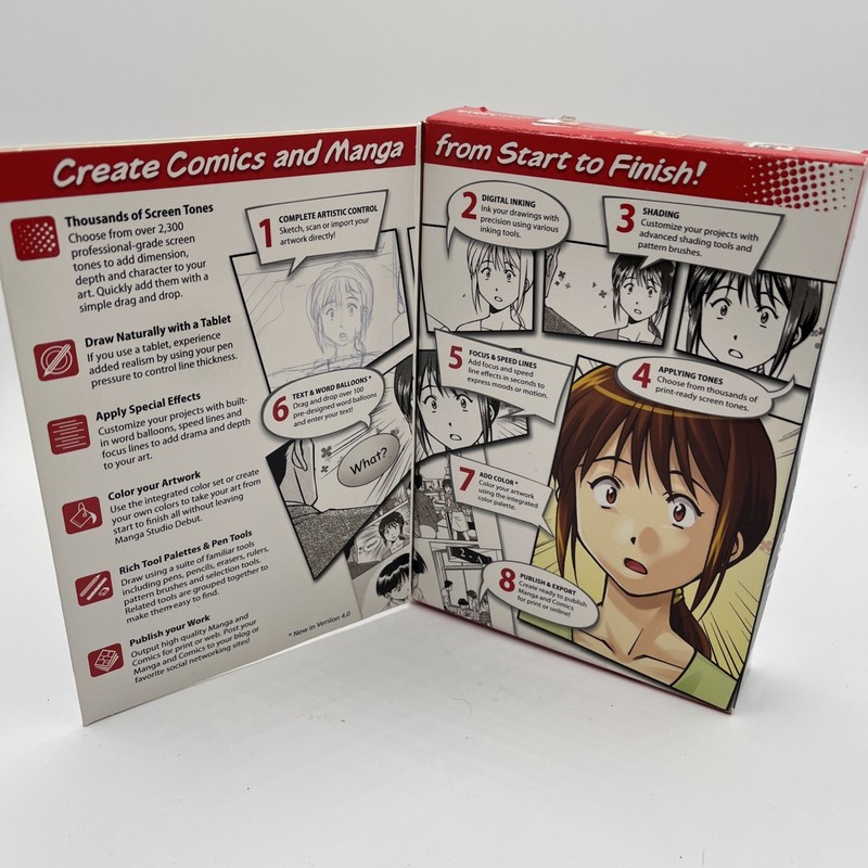 Manga Studio Debut 4 COMPLETE PC & Mac Anime Comic Graphic Novel Cartoon Creator gallery