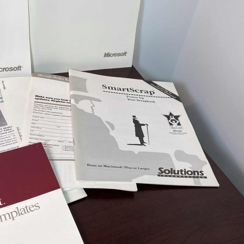 1990 Microsoft PowerPoint 2.01 Macintosh Desktop Presentation Program COMPLETE gallery