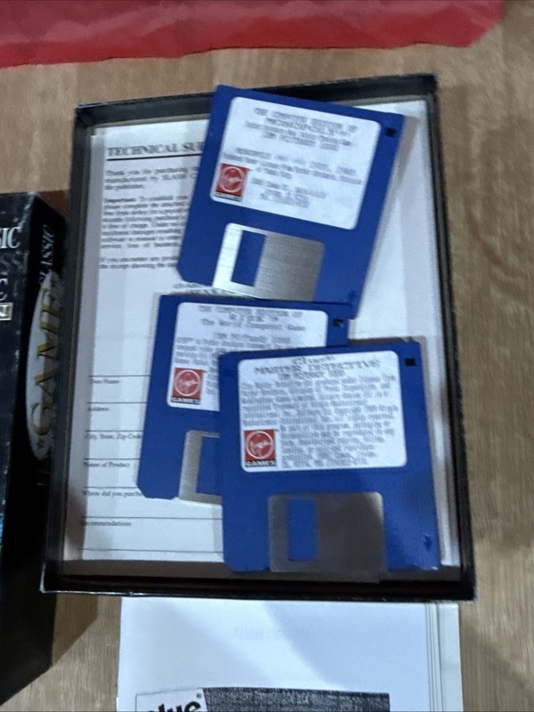 Computer Software Game Collection Clue, Risk, Monopoly Floppy 1991 Atari IBM Mac gallery