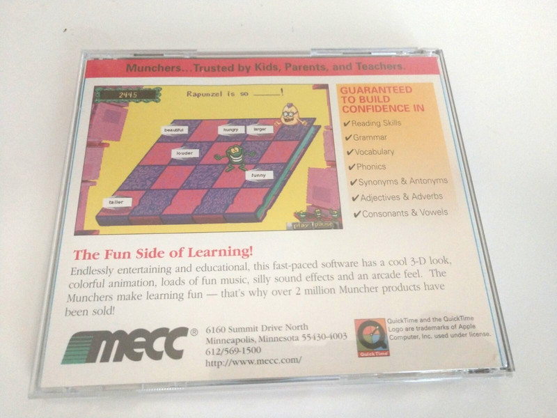 PC Word Munchers Deluxe Windows MAC MS-DOS CD-ROM Learning Tutoring Game by MECC gallery