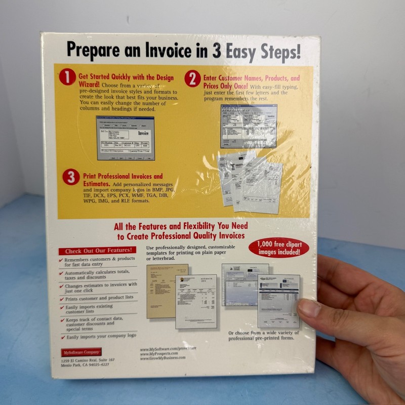 NEW ProVenture Invoices & Estimates Software Windows 1998 Cd-Rom Model 5008 gallery
