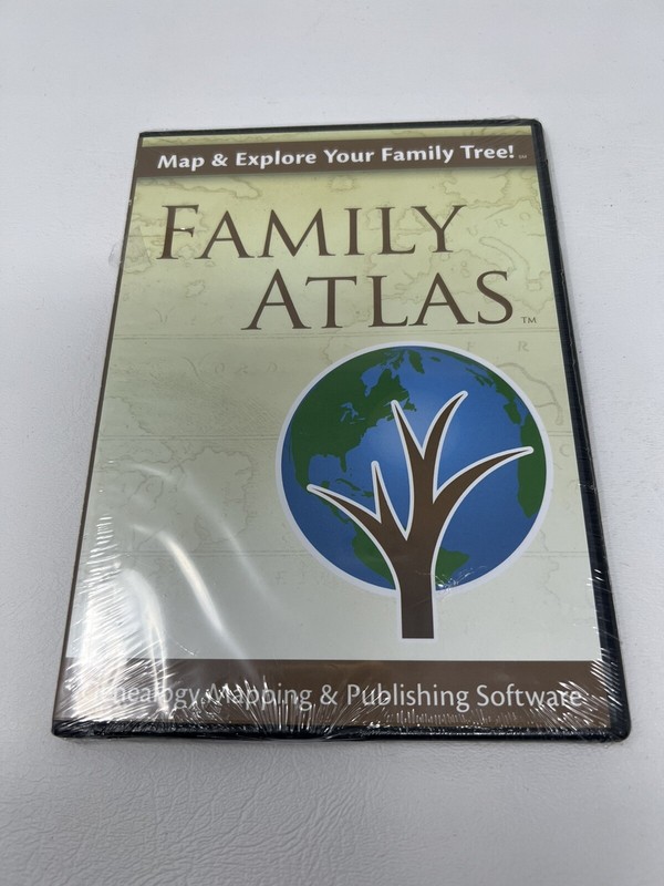 Family Atlas Genealogy Mapping Software new/sealed