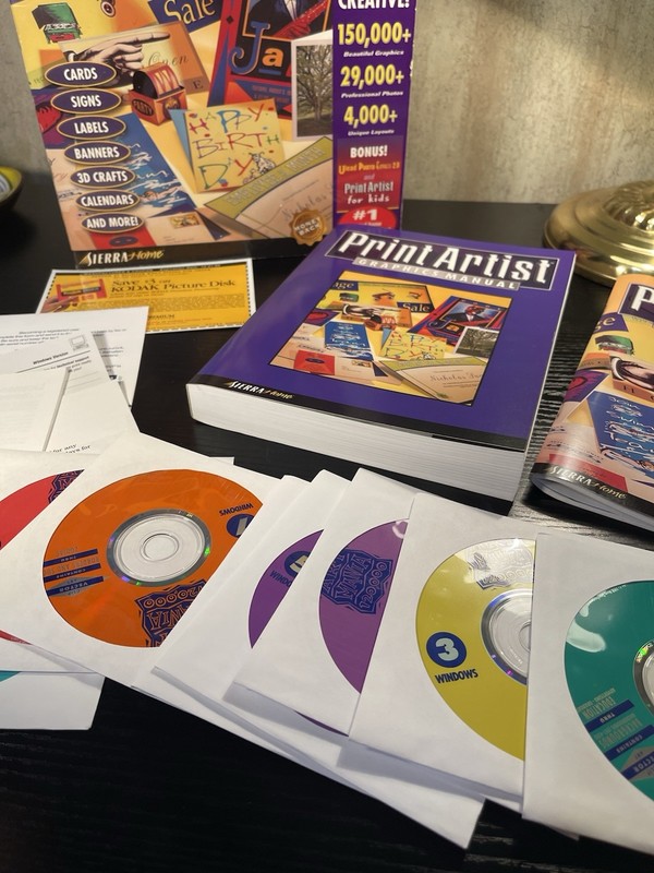 Print Artist Platinum PC CD Rom Software-Rare Vintage Complete 12 Disc Unused gallery
