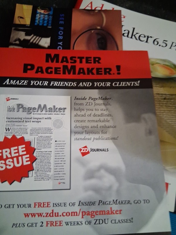 Adobe PageMaker 6.5 for Windows (complete box w/ manuals, North Cds Box And Book gallery
